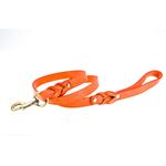 Love Knot II Peach Leather Leash