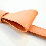 Sand Bow Tie Leather Collar