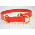 LPNY Hybrid Red Leather Dog Collar