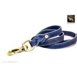 Love Knot II Blue Leather Leash