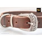 Blacksmith Chocolate Leather Collar