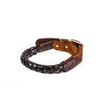 Thick Braid Leather Collar