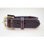 LPNY Red Oak Love Knot Braid Leather Dog Collar