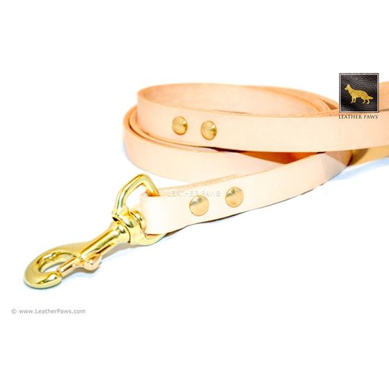 Sand Beige Leather Leash (Limited Edition)