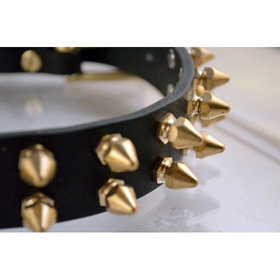 Gladiator Spiked Leather Collar