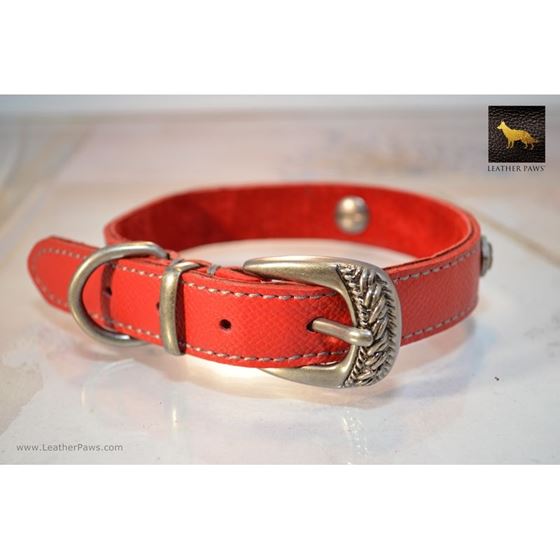 Blacksmith Rose Leather Collar