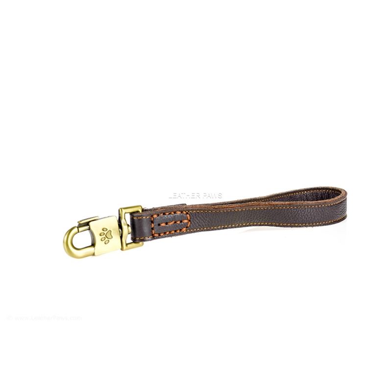 Tab Leather Leash Side