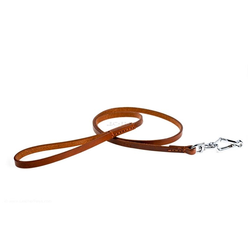 Quick Release Leather Leash Front